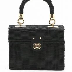 Levency New In Straw Crossbody Tote Clutch Bag