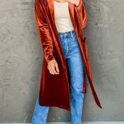 Levency All Touchy Feely Velvet Duster New In