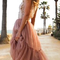 Levency New In Patchwork Gauze Bubble Skirt