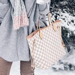 Levency Check Tote Handbag With Clutch Wallet New In