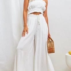 Levency New In Drawstring Wide Leg Pants 32 Levency New In Drawstring Wide Leg Pants