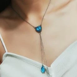 Levency New In Sapphire Tassels Necklace