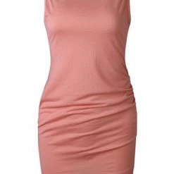 Levency Asymmetry Ruched Sheath Mini Dress