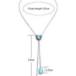 Levency New In Sapphire Tassels Necklace