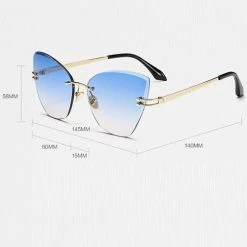 Levency Cat Eye Gradient Sunglasses New In
