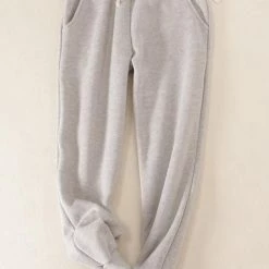 Levency Brushed Drawstring Pockets Pants