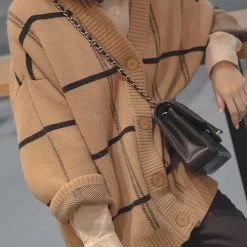 Levency Button Plaid Cardigan New In 15 Levency Button Plaid Cardigan New In