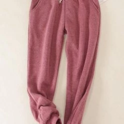 Levency Brushed Drawstring Pockets Pants