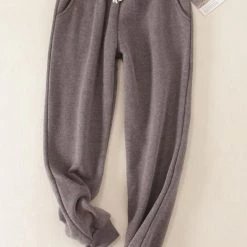 Levency Brushed Drawstring Pockets Pants