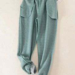 Levency Brushed Drawstring Pockets Pants