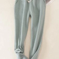 Levency Brushed Drawstring Pockets Pants