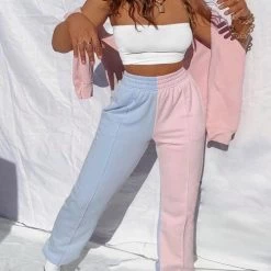 Levency Color Block Elastic Joggers New In