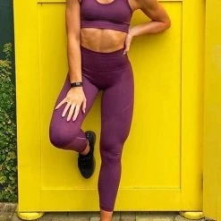 Levency Solid Seamless Bra Leggings Set New In