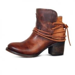 Levency Lace Up Chunky Heels Ankle Boots New In