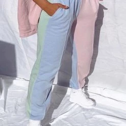 Levency Color Block Elastic Joggers New In