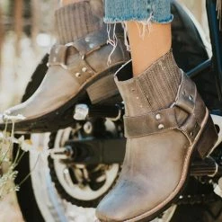 Levency Low Heel Slip On Ankle Boots New In