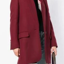 Levency High Collar Button Pocket Coat