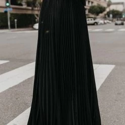 Levency New In Pleated Maxi Skirts