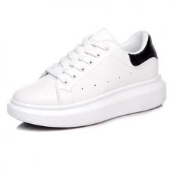 Levency Lace Up White Sneakers