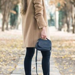 Levency High Collar Button Pocket Coat