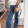 Levency Belted Loose High Waist Jeans