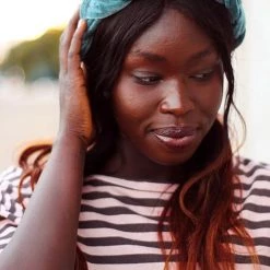 Levency Velvet Braid Headband New In