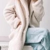Levency Turndown Collar Teddy Coat