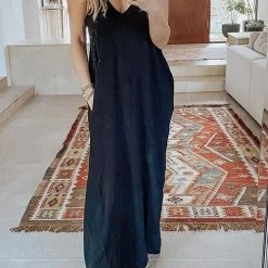 Levency Pockets Slip Maxi Dress New In 12 Levency Pockets Slip Maxi Dress New In