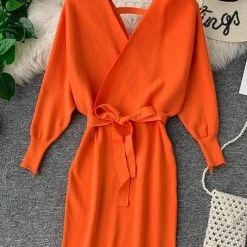 Levency V Neck Off Shoulder Mini Dress