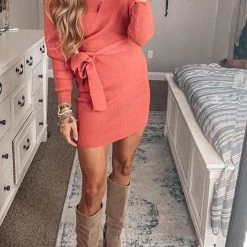 Levency V Neck Off Shoulder Mini Dress