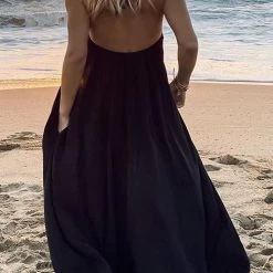 Levency New In Ruffles Hem Slip Maxi Dress