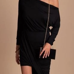 Levency Irregular Hem Off The Shoulder Dress New In