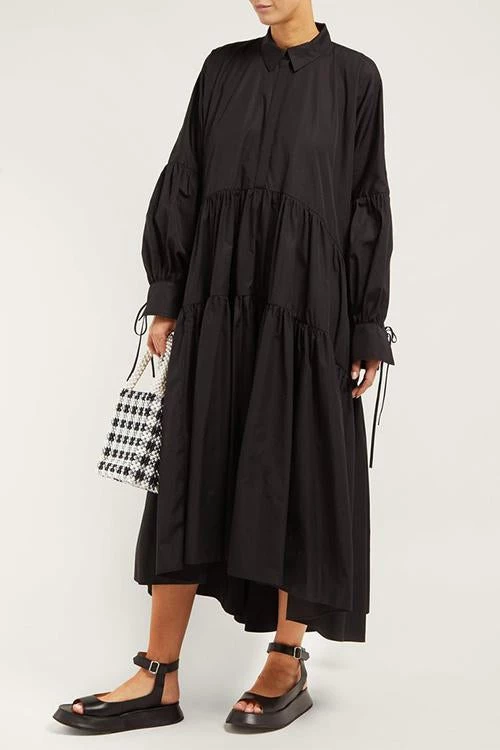Levency Oversized Ruffled Maxi Dress New In 7 Levency Oversized Ruffled Maxi Dress New In