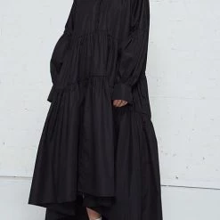 Levency Oversized Ruffled Maxi Dress New In