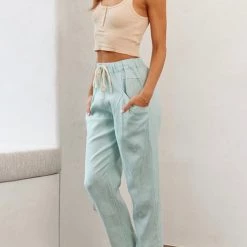 Levency Relaxed Drawstring Pants New In