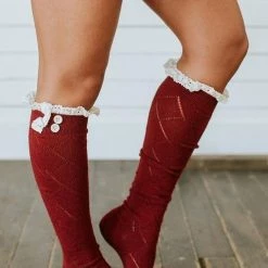 Levency Lace Button Knee Sock New In 15 Levency Lace Button Knee Sock New In