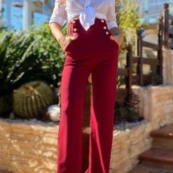 Levency New In Button Wide Leg Pants 10 Levency New In Button Wide Leg Pants