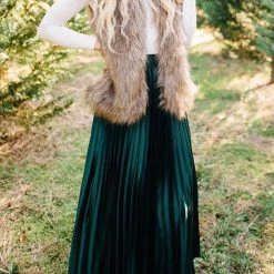 Levency New In Pleated Maxi Skirts