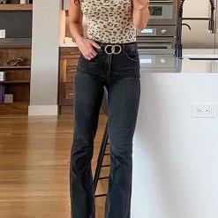 Levency New In Classical High Waist Flares Jeans