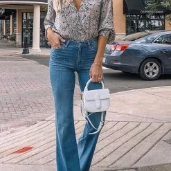 Levency New In Classical High Waist Flares Jeans