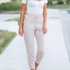 Levency Drawstring Pockets Loose Pants 15 Levency Drawstring Pockets Loose Pants