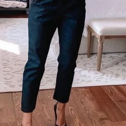 Levency New In Pockets Belted Straight-leg Pants