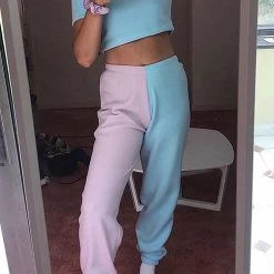 Levency Color Block Elastic Joggers New In