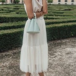 Levency New In Patchwork Gauze Bubble Skirt