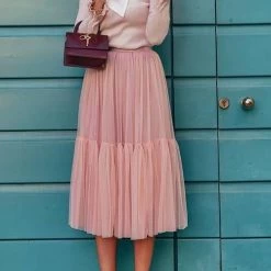 Levency New In Patchwork Gauze Bubble Skirt