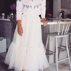 Levency New In Patchwork Gauze Bubble Skirt