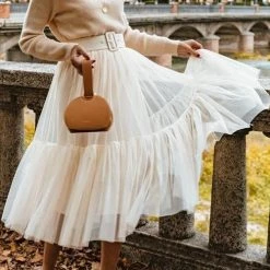 Levency New In Patchwork Gauze Bubble Skirt