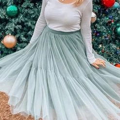 Levency New In Patchwork Gauze Bubble Skirt