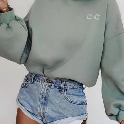 Levency New In Hemming High Waist Denim Shorts