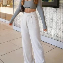 Levency New In Pockets Wide Leg Pants